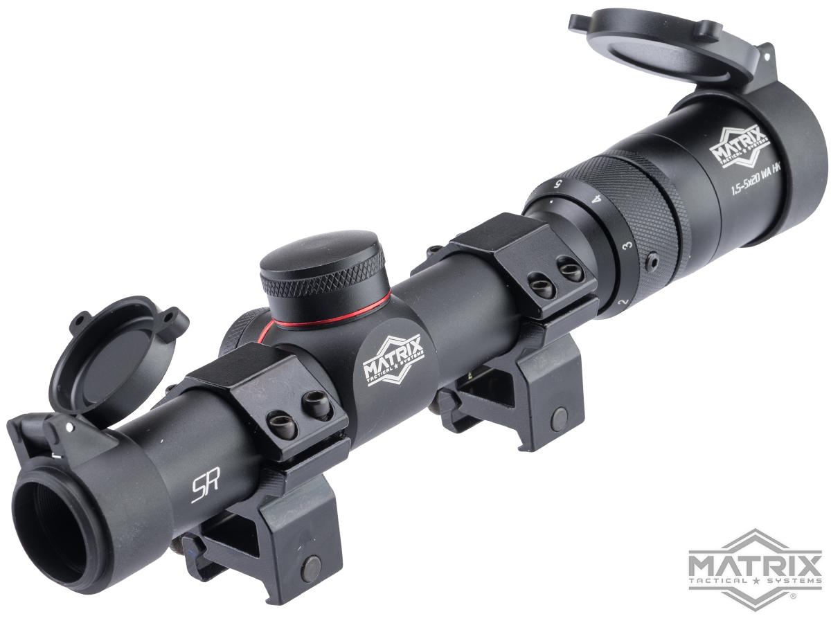 Matrix 1.55x20 "Hawk" Rifle Scope w/ Mounting Rings, Accessories & Parts, Scopes & Optics