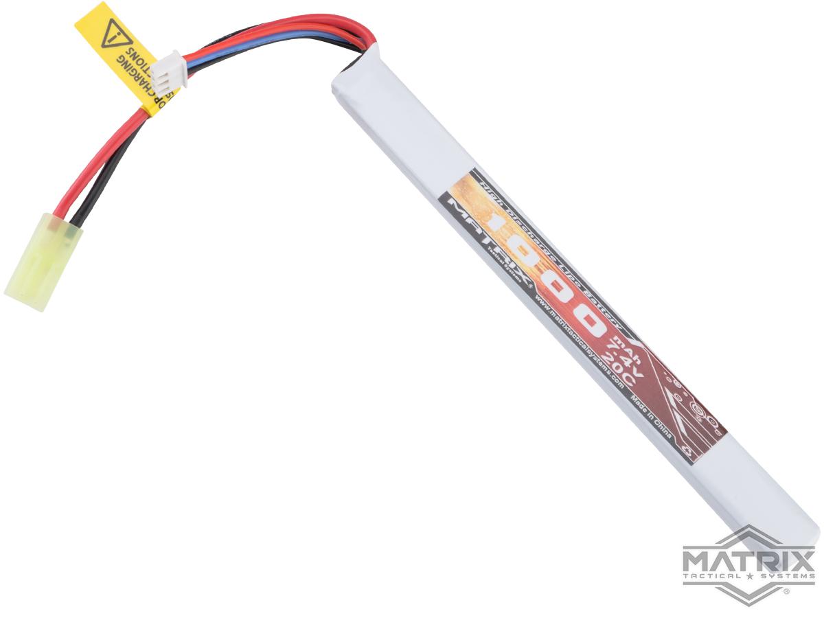 RWA - Batterie li-Po 7.4V 1000mAh - 1 stick - Mini Tamiya - Noire - Elite  Airsoft