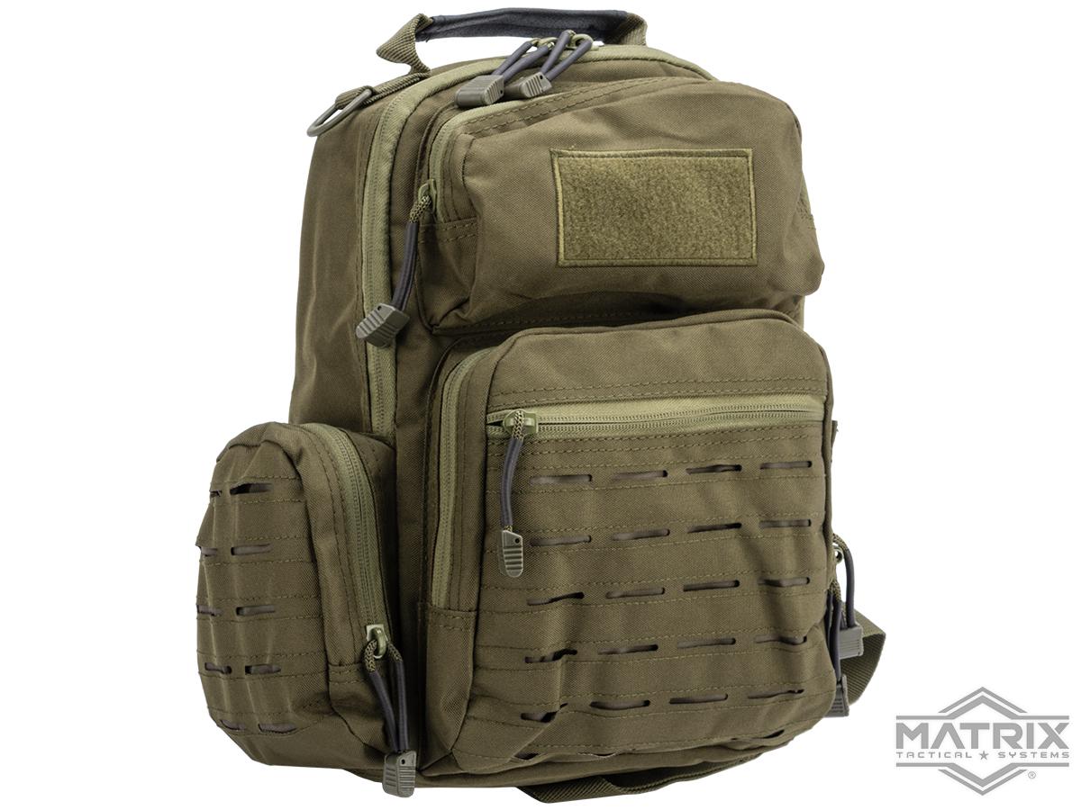 Matrix Tactical Laser Cut Shoulder Bag (Color: OD)