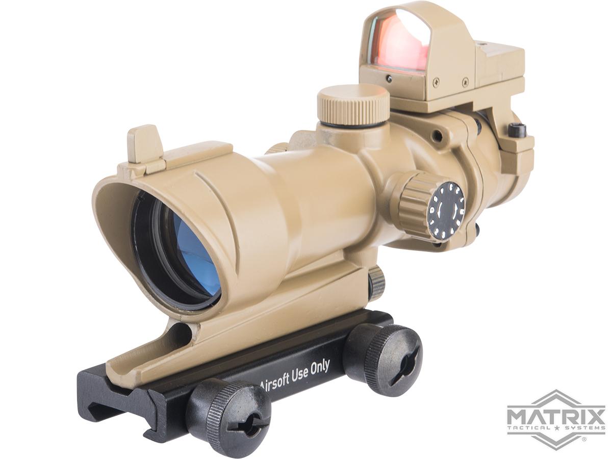 Element 4x32 Magnified Scope w/ Illuminated Reticle & Red Dot Reflex Sight for Airsoft Rifles