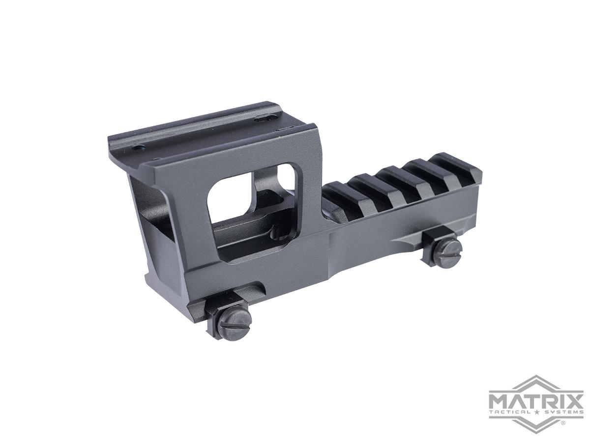 Matrix High Rise Mount for T1/T2 Airsoft Red Dot Optics (Color: Black)