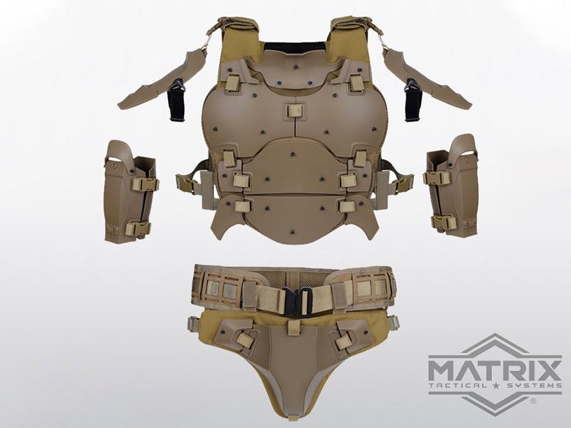 Matrix Full-Coverage Body Armor Suit (Color: Tan)