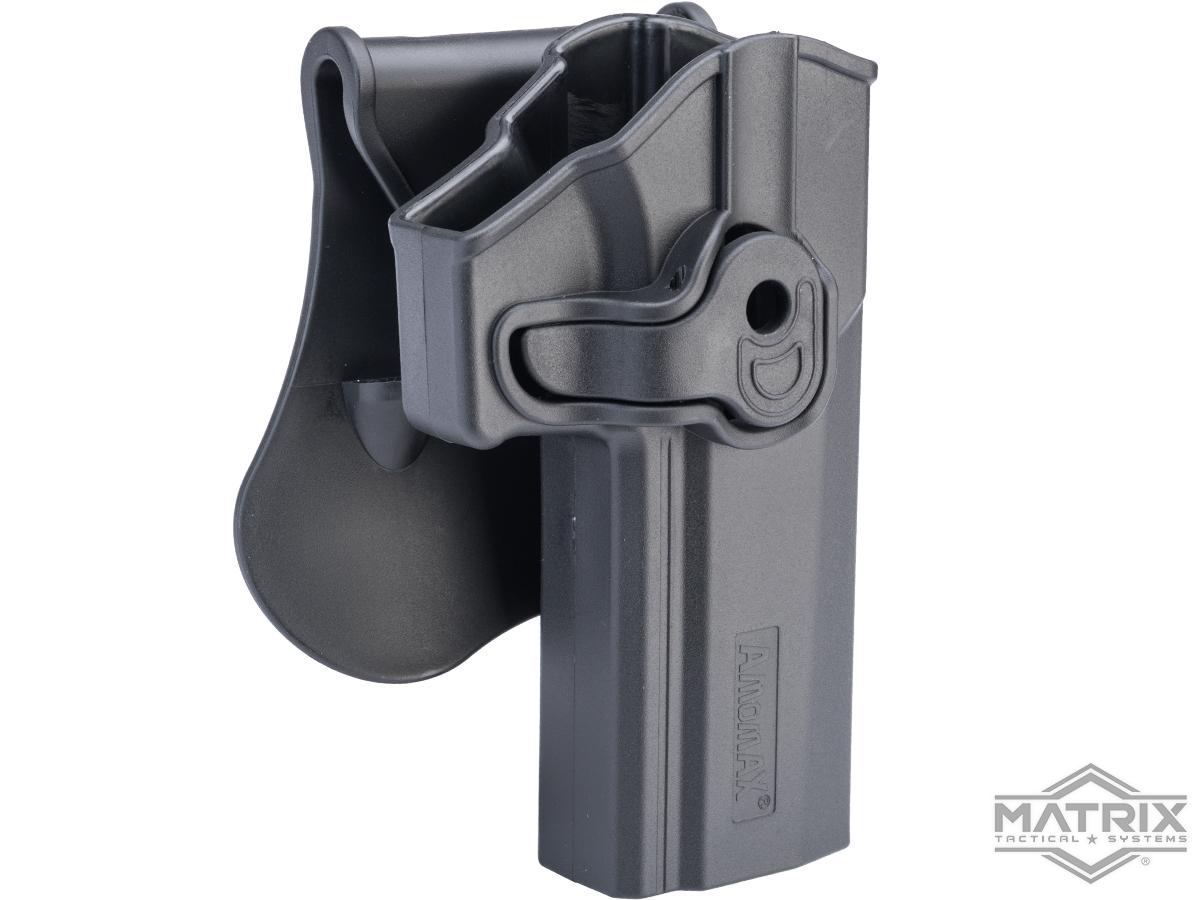 Matrix Hardshell Adjustable Holster for P320 / M17 Full Size Series Pistols (Type: Black / Paddle Attachment)