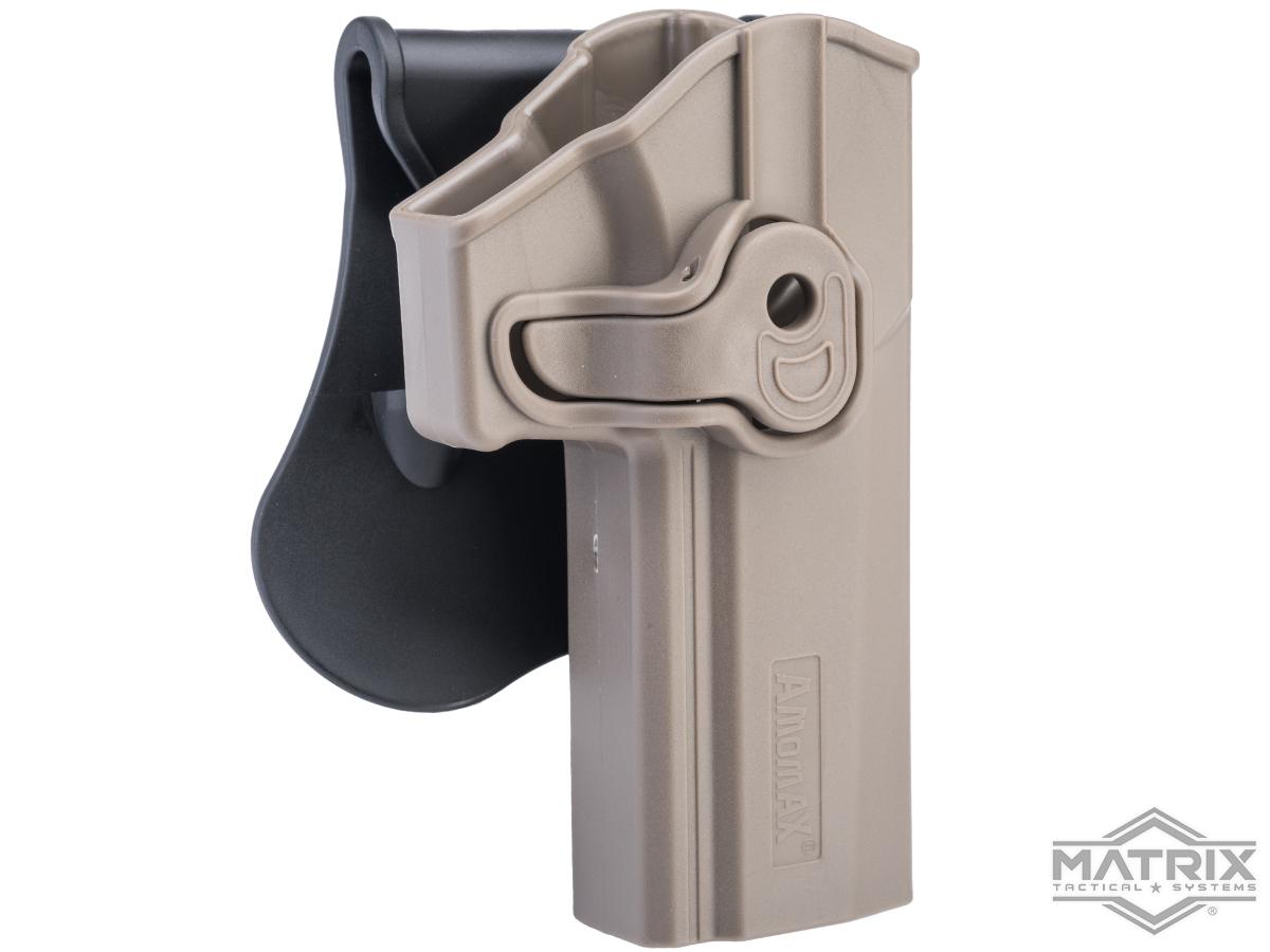 Matrix Hardshell Adjustable Holster for P320 / M17 Full Size Series Pistols (Type: Flat Dark Earth / Paddle Attachment)