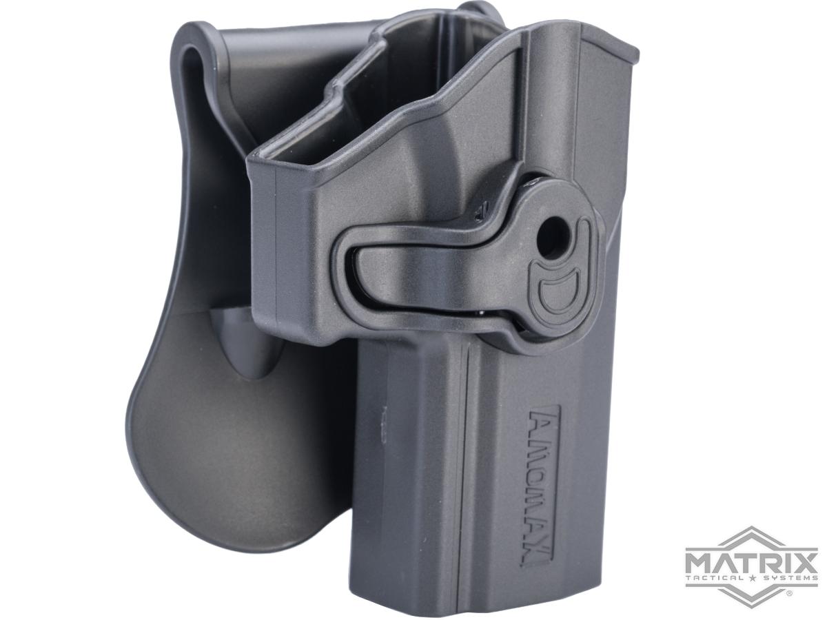 Matrix Hardshell Adjustable Holster for P320 Carry Series Pistols (Type: Black / Paddle Attachment)