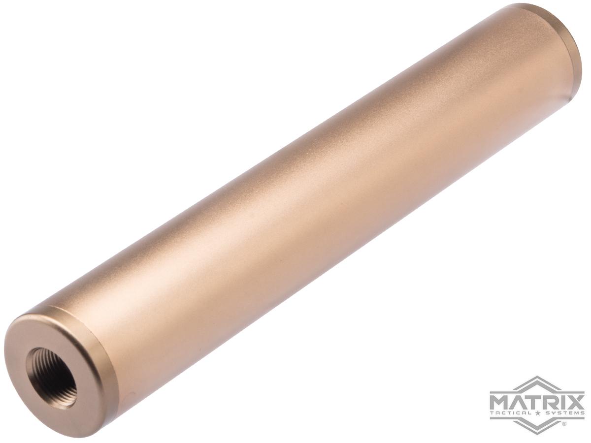 Matrix Airsoft Mock Silencer / Barrel Extension (Model: Blank / Tan / 180mm)