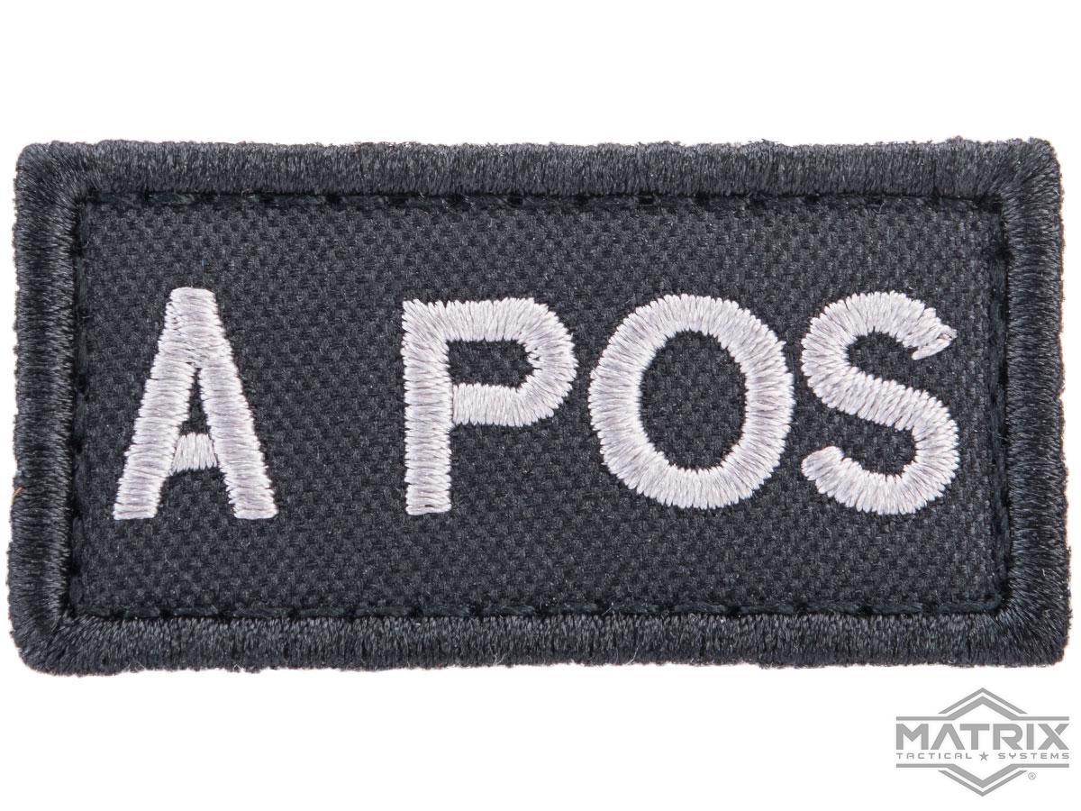 Matrix Military Spec. Blood Type Hook and Loop Patch (Type: A POS)