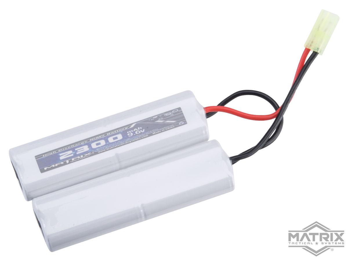 Matrix High Output Custom Type Airsoft NiMH Battery (Configuration: 9.6V / 2300mAh / Small Tamiya)