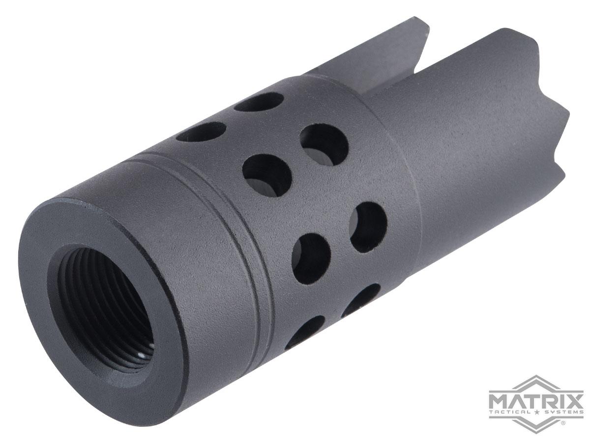 Matrix Rebar Cutter Style Flash Hider for Airsoft Rifles (Type: 14mm ...