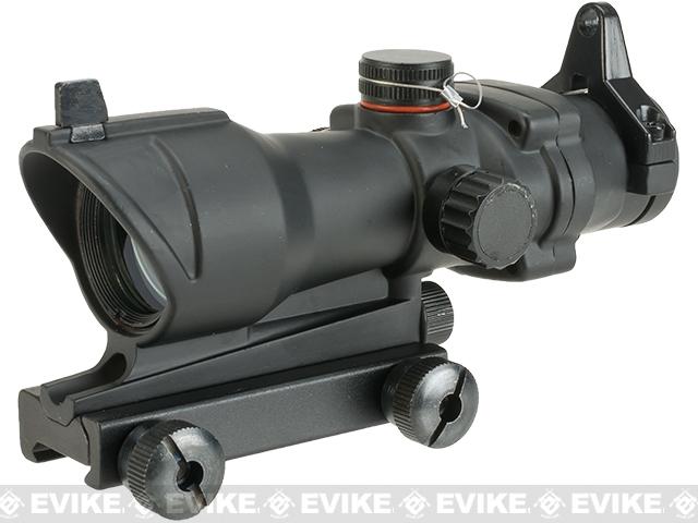 Element Illuminated Red & Green Dot Non-Magnified Scope with Iron Sights for Airsoft (Color: Black)