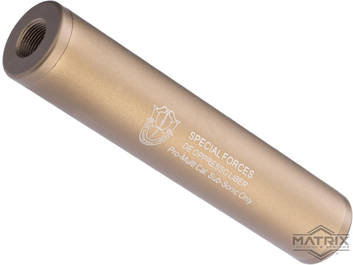 Matrix Airsoft Mock Silencer / Barrel Extension (Model: Special Forces / Tan / 150mm)