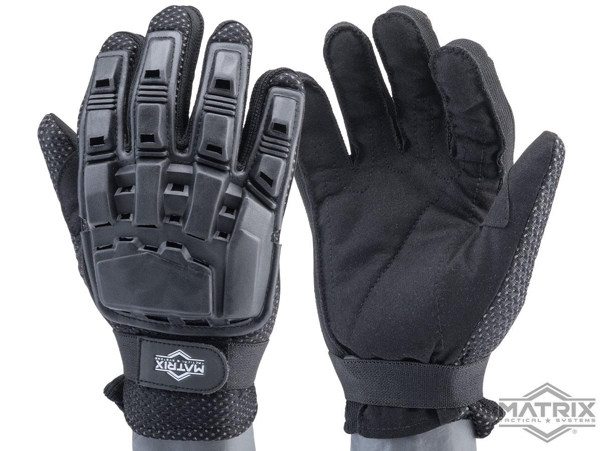 Matrix Full Finger Tactical Gloves (Color: Black / Large)