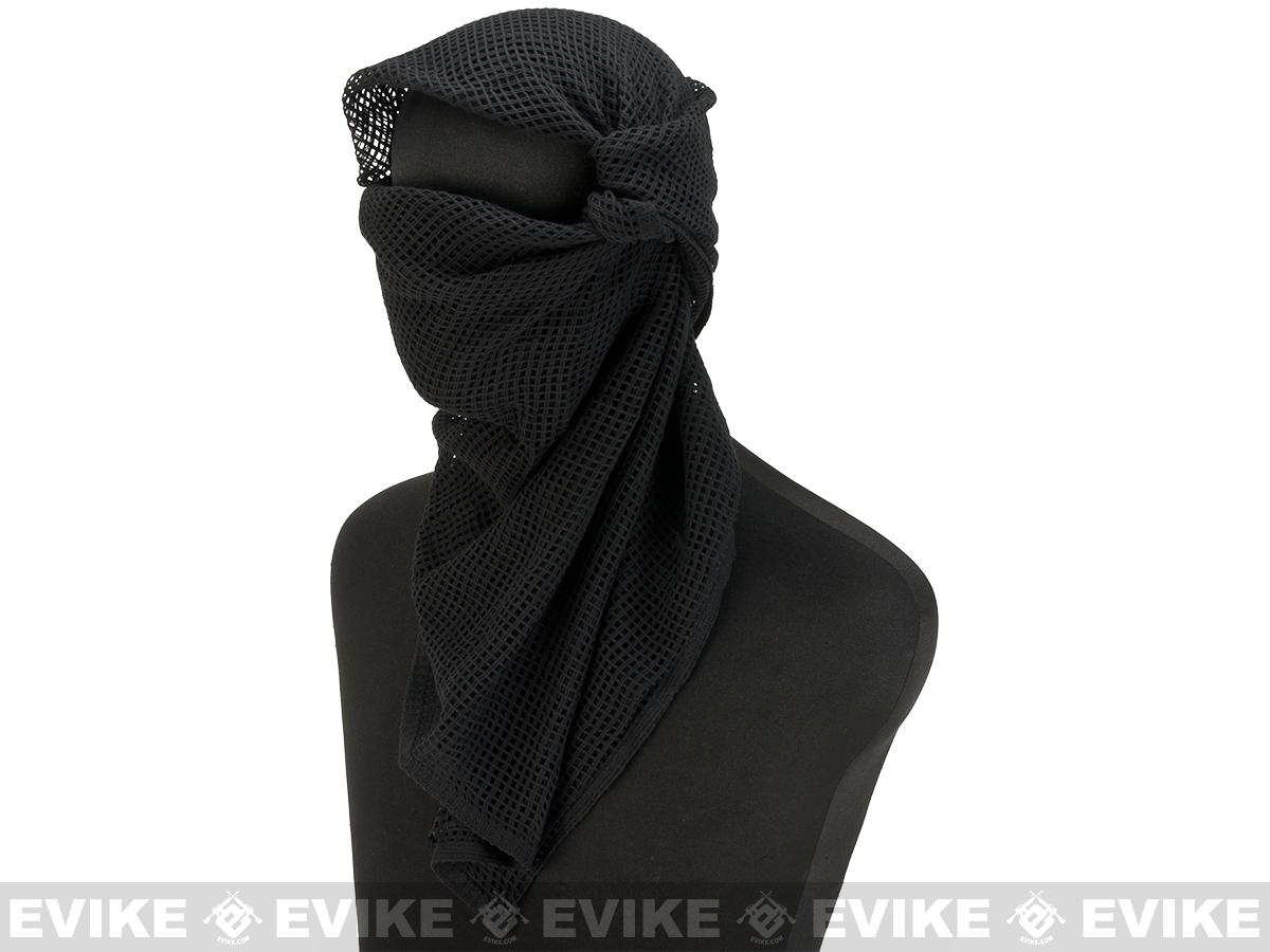 Matrix Cotton Sniper Veil Head Wrap (Color: Black)