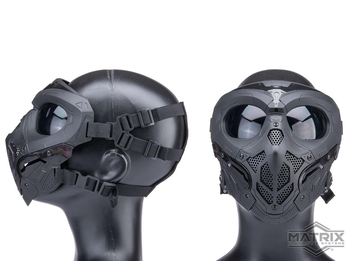 Matrix Lurker Full Face Prop Costume Mask (Color Black), Tactical Gear