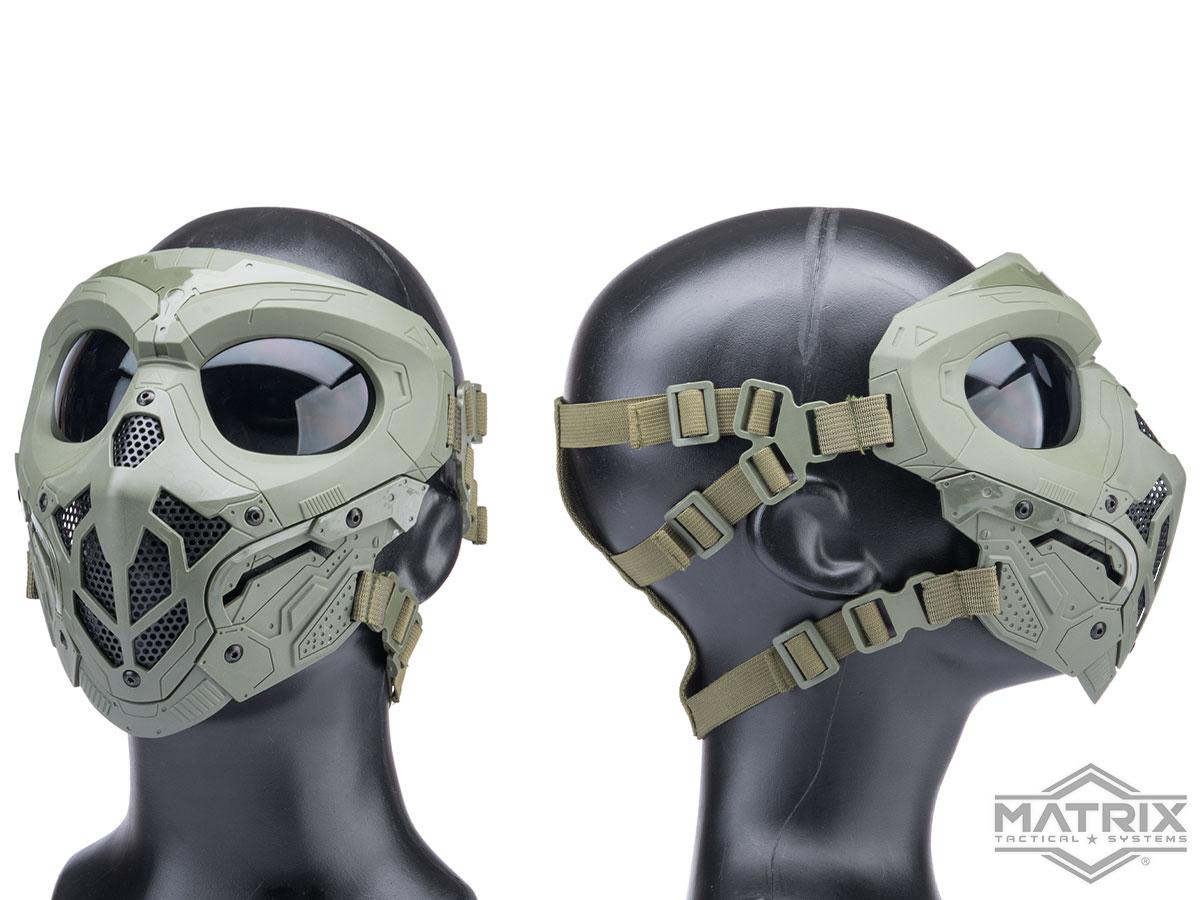 Matrix Lurker Full Face Prop Costume Mask (Color: Black)
