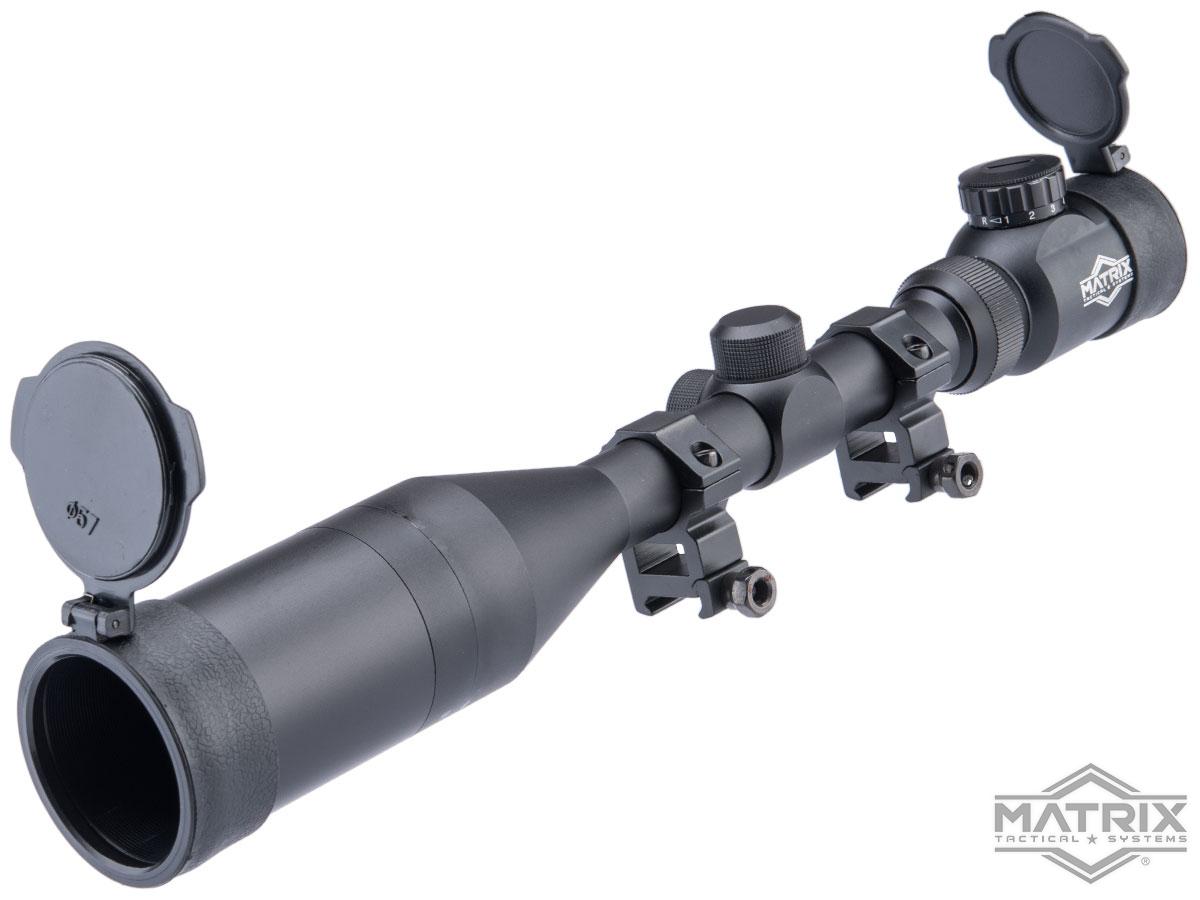 Matrix 3-12x50 Illuminated Reticle Sniper Scope w/ Mounting Rings (Color: Black)