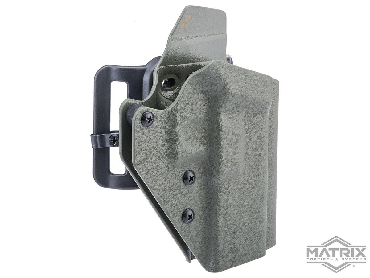 Matrix Lightweight Kydex Tactical Holster (Model: GLOCK 17 / OD Green)