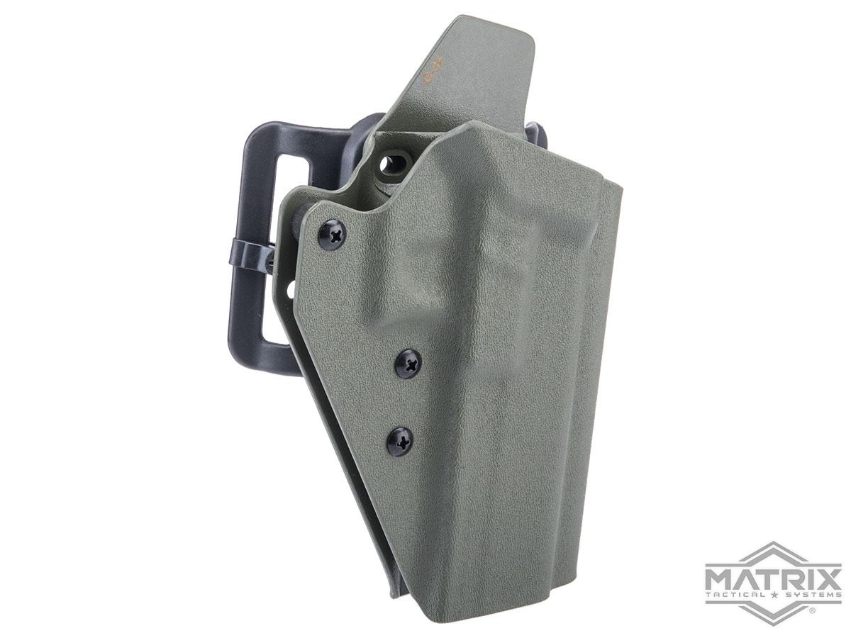 Matrix Lightweight Kydex Tactical Holster (Model: GLOCK 34 / OD Green)