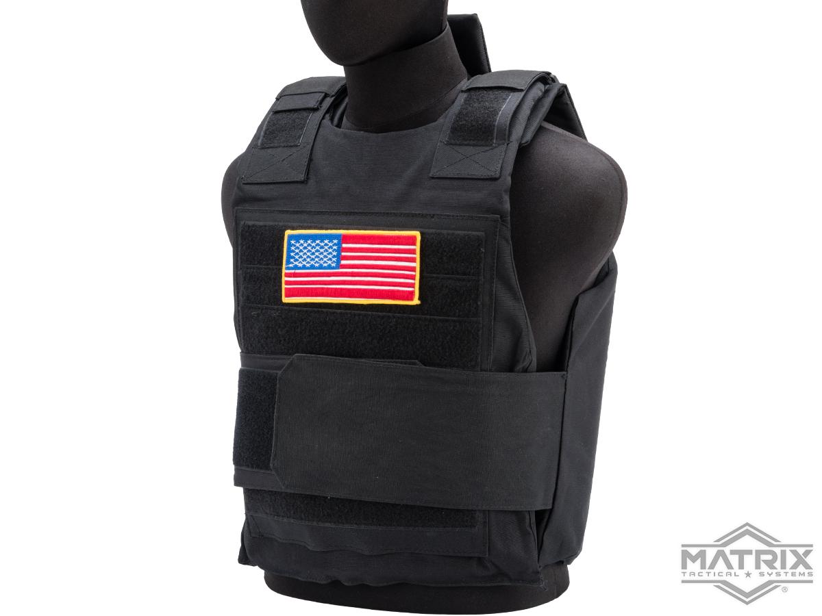 Matrix Delta Force Style Body Armor Shell Vest (Color: Black)