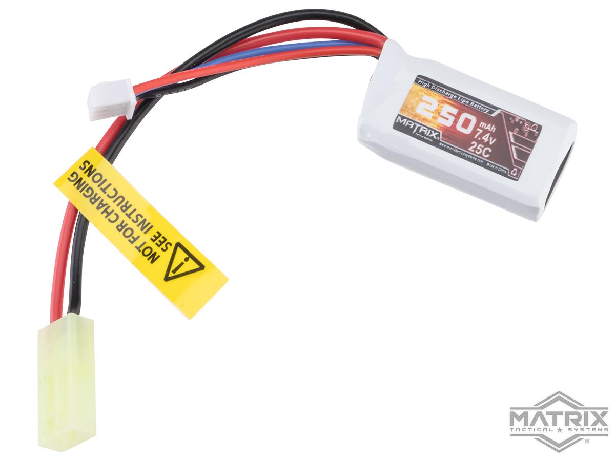 Matrix 7.4V Micro LiPo Airsoft Battery (Configuration: 250mAh / Small Tamiya)