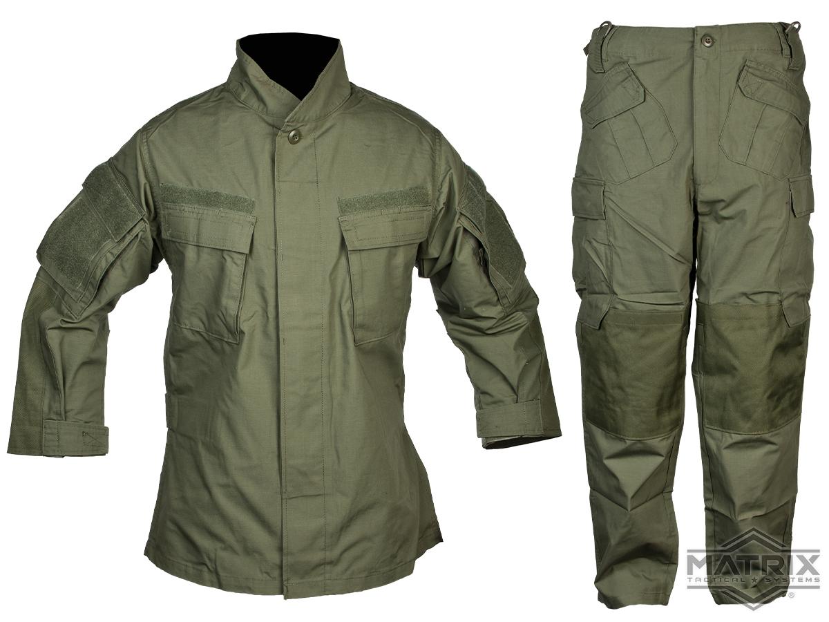 Matrix PCBD Tactical Uniform Set (Color: OD Green / Large)