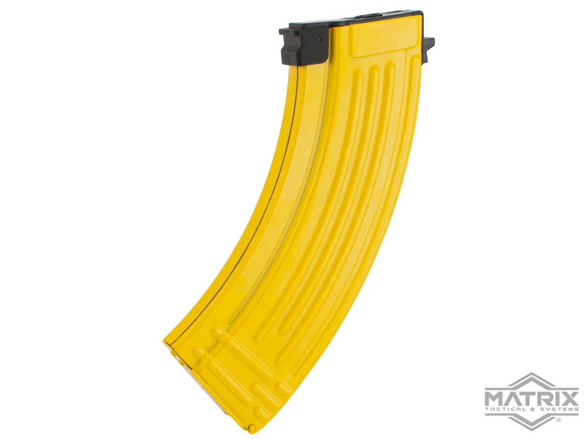 Matrix Full Metal 500rd Banana Flash Mag for AK Series Airsoft AEG Rifles - Banana (Package: Individual)