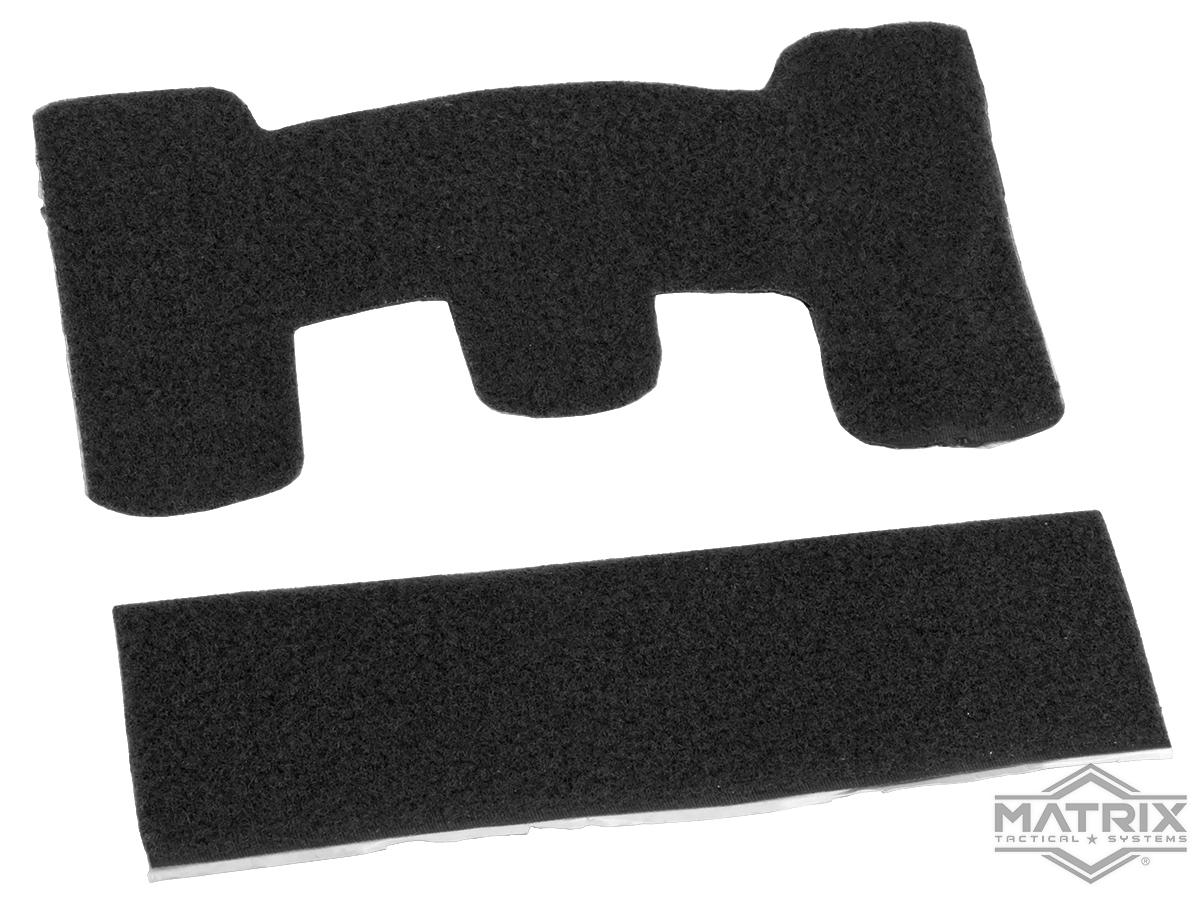Matrix Loop Adhesive Strips for Tactical Helmets (Color: Black)