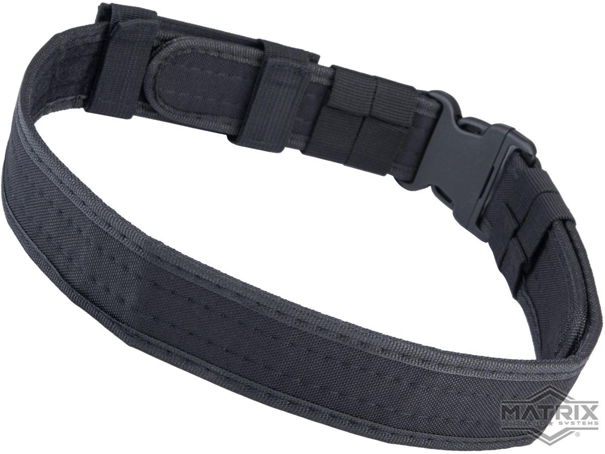 Matrix Ballistic Nylon Tactical Pistol Belt (Color Black w/ Mag