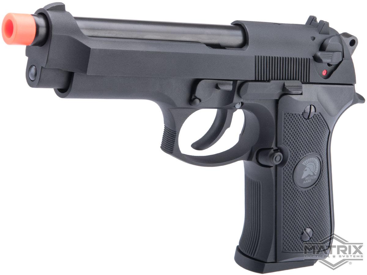 Matrix Elite M9 Gas Blowback Airsoft GBB Pistol (Color: Black / Full Metal)