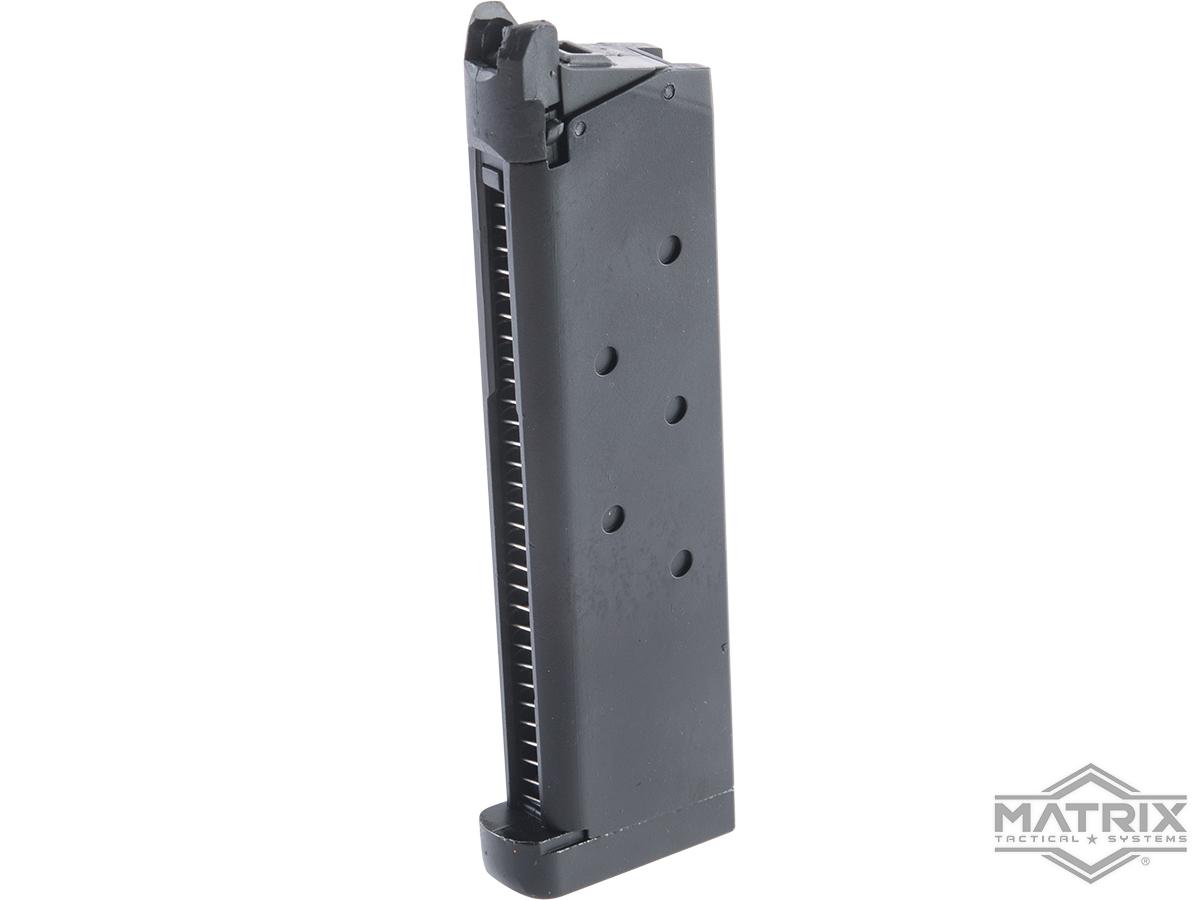 Matrix 24 Round Single Stack Magazine for 1911 Gas Blowback Pistols (Color: Black / MEU)