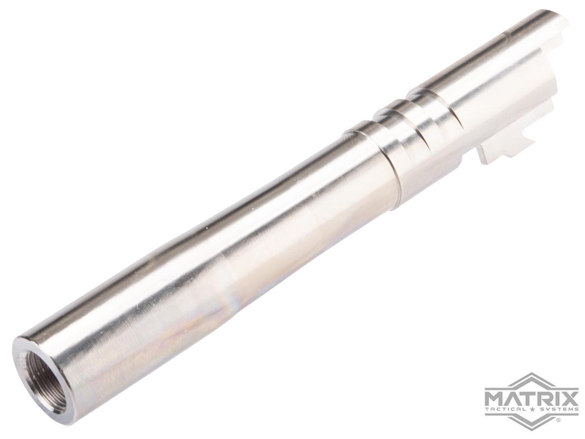 Matrix Custom Outer Barrel for Hi-CAPA 5.1 Gas Blowback Airsoft Pistols (Color: Silver / Standard)