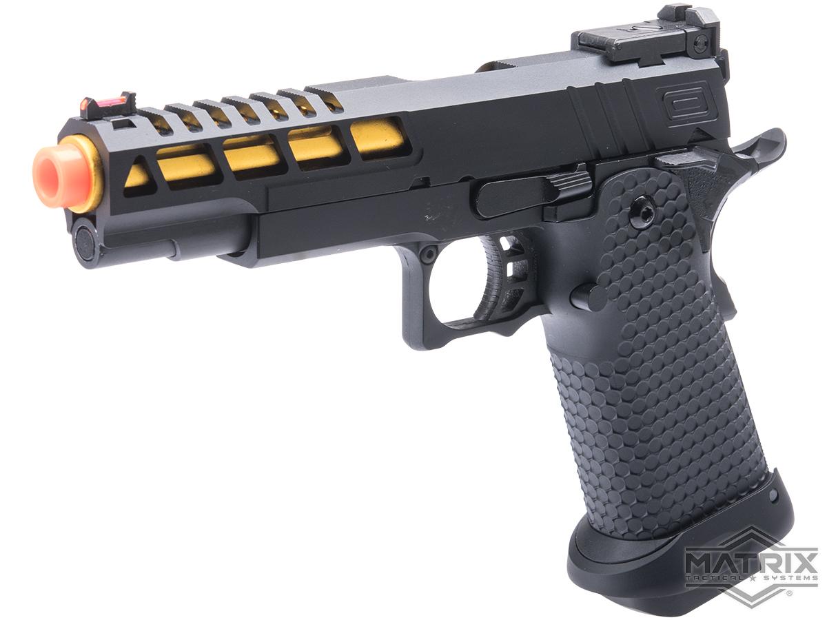 Matrix x Golden Eagle Full Metal OTS .45 Tactical Hi-CAPA Gas Blowback Airsoft Pistol w/ Carrying Case (Model: Mod-1)