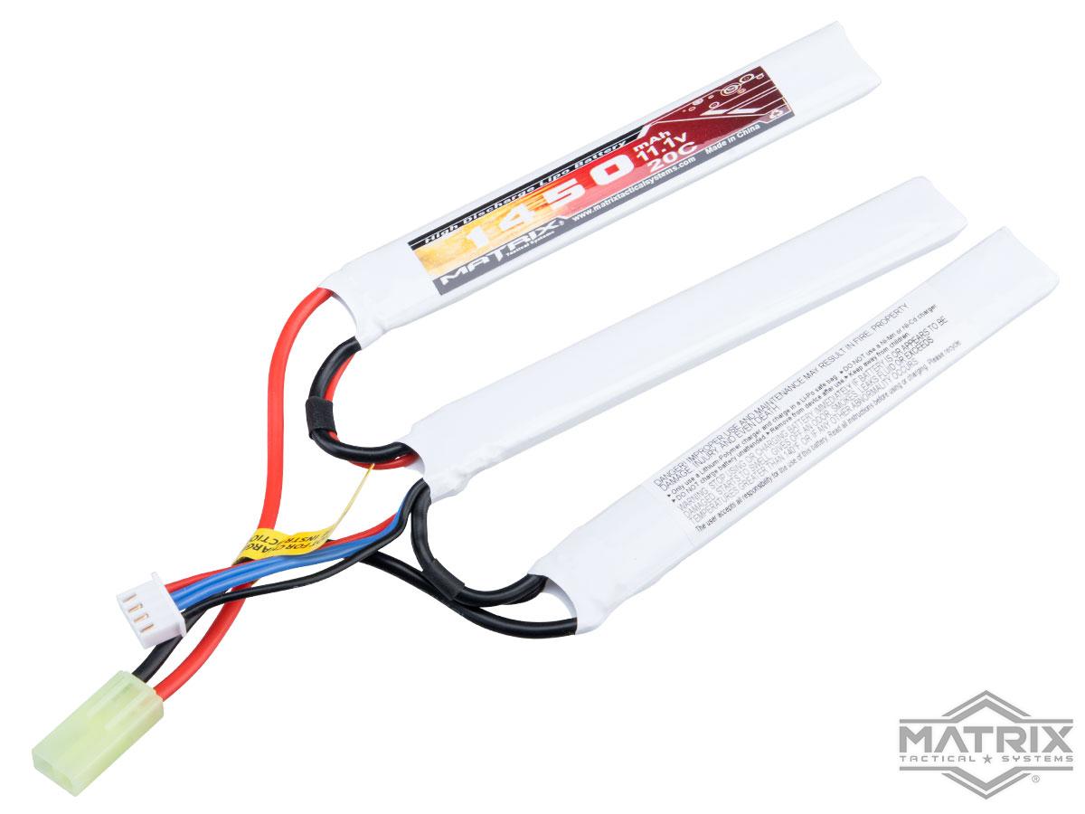 Matrix High Performance 11.1V Butterfly Type Airsoft LiPo Battery (Model: 1450mAh - 20C / Small Tamiya / Large)