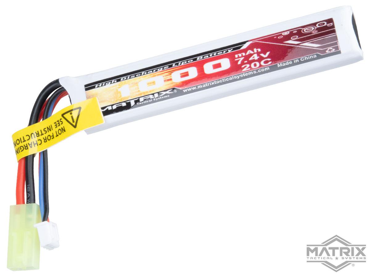 RWA Airsoft Lipo Battery 7.4V 1300mAh (20C, PEQ, Small Tamiya