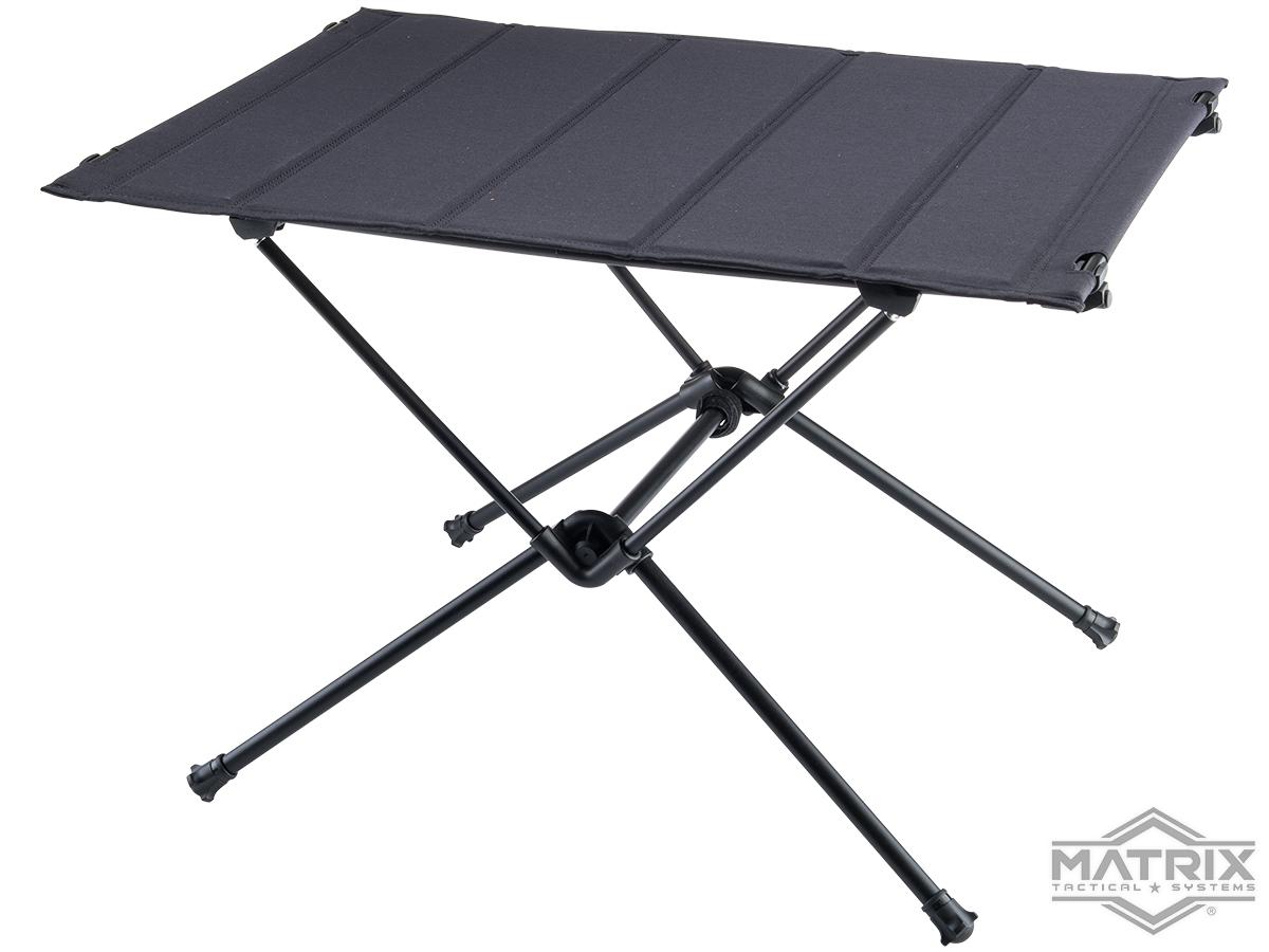 Matrix Tactical Portable Folding Desk Table Color Black