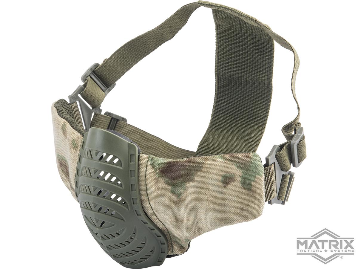 Matrix Low Profile Tactical Padded Lower Half Face Mask (Color: ATACS FG)