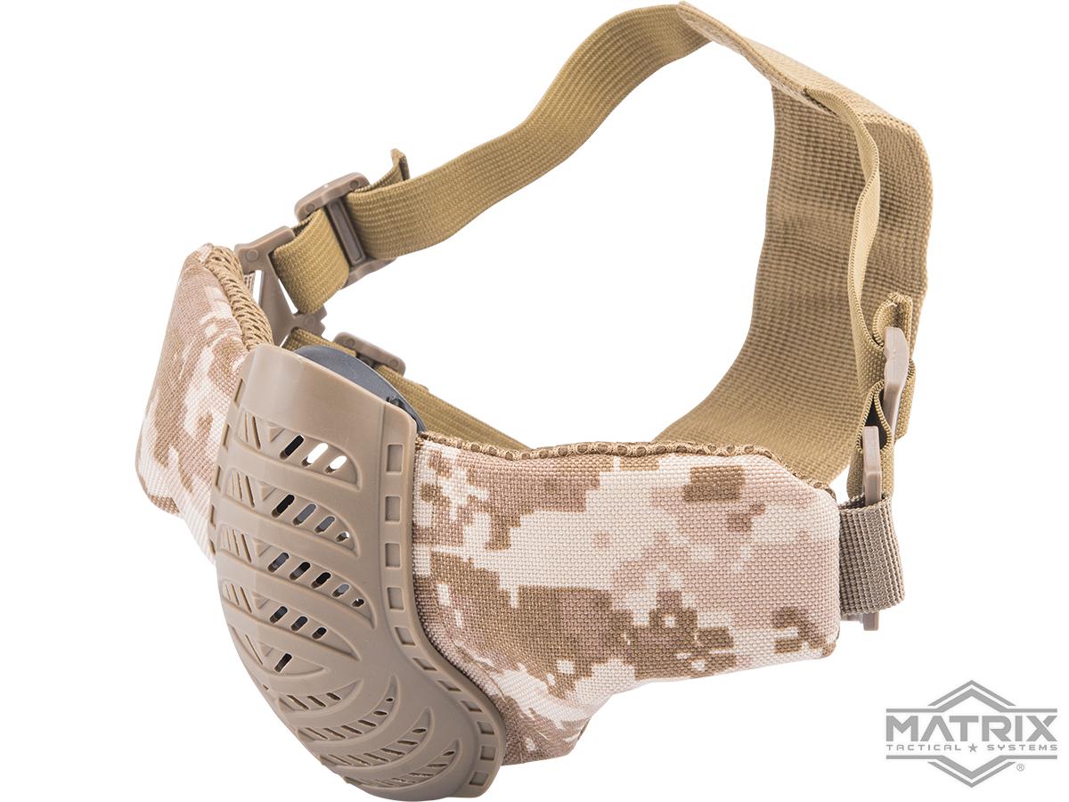 Matrix Low Profile Tactical Padded Lower Half Face Mask (Color: AOR1)