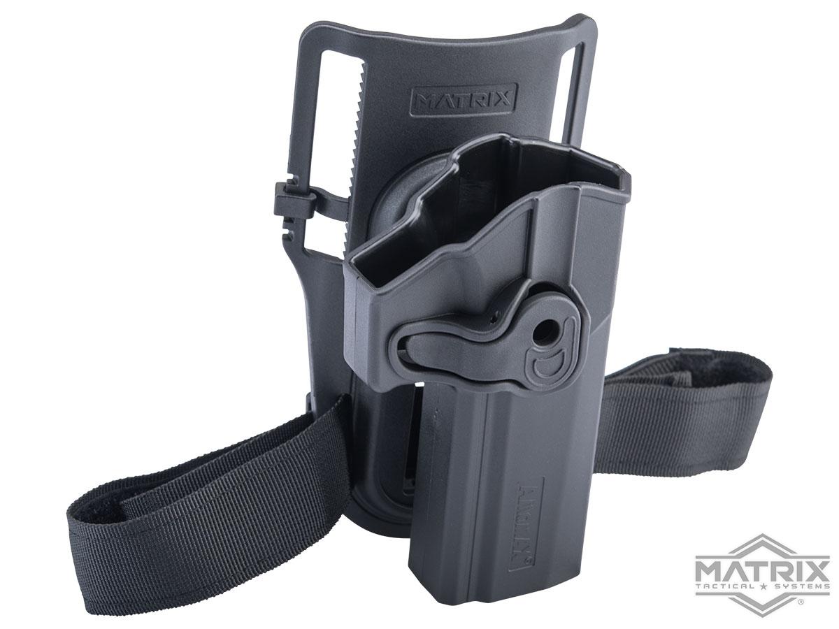 Matrix Hardshell Adjustable Holster for P320 / M17 Full Size Series Pistols (Type: Black / Low Ride Mount)