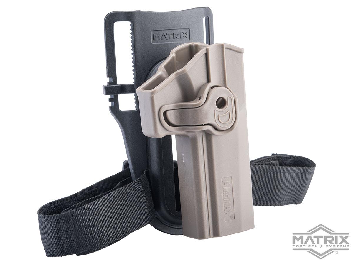 Matrix Hardshell Adjustable Holster for P320 / M17 Full Size Series Pistols (Type: Flat Dark Earth / Low Ride Mount)