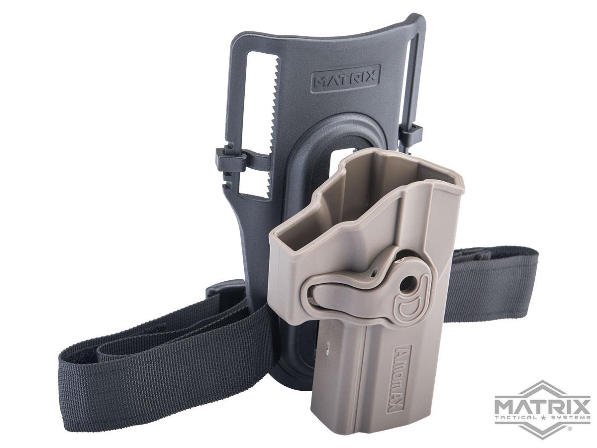Matrix Hardshell Adjustable Holster for P320 Carry Series Pistols (Type: Black / Low Ride Mount)
