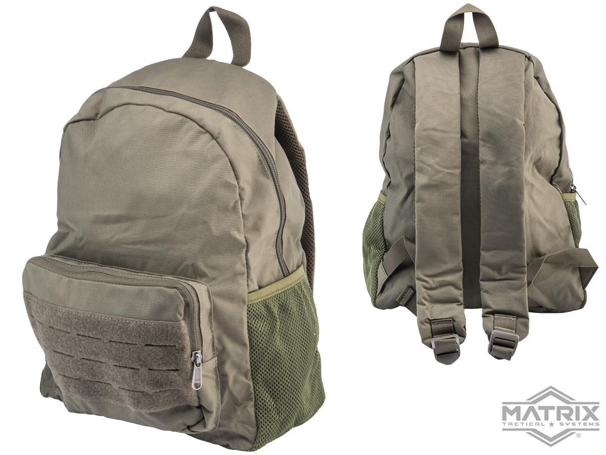 Matrix Tactical Foldable Shrink Backpack (Color: Ranger Green)