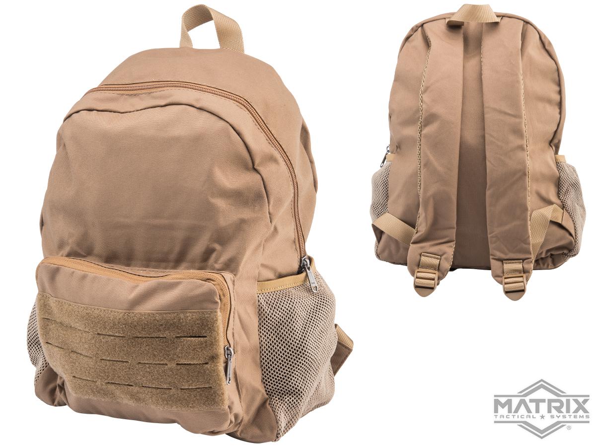 Matrix Tactical Foldable Shrink Backpack (Color: Coyote)