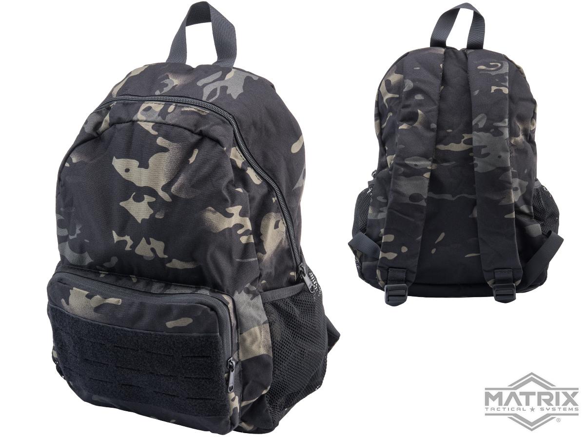 Matrix Tactical Foldable Shrink Backpack (Color: Black Multicam)