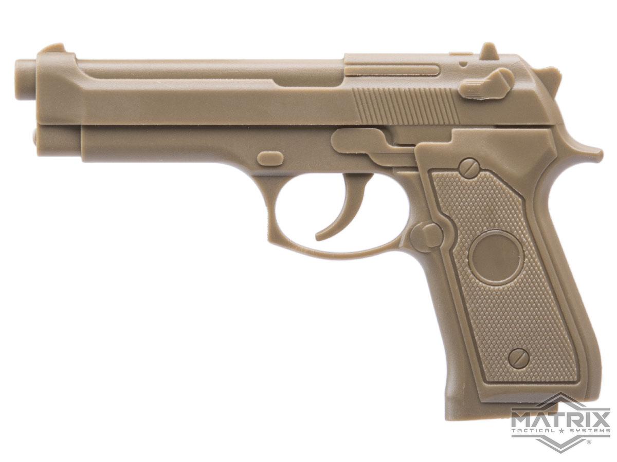 Matrix Miniature Gun PVC Morale Patch Series (Model: M92 / Tan)