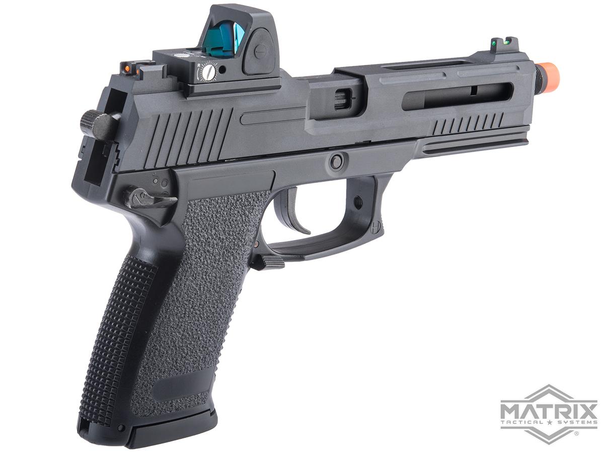 Matrix Custom Falcon Beta Gas Blowback Airsoft GBB Pistol w/ CNC RMR