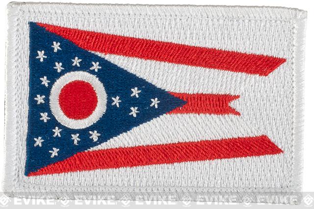 Matrix Tactical Embroidered U.S. State Flag Patch (State: Ohio The Buckeye State)