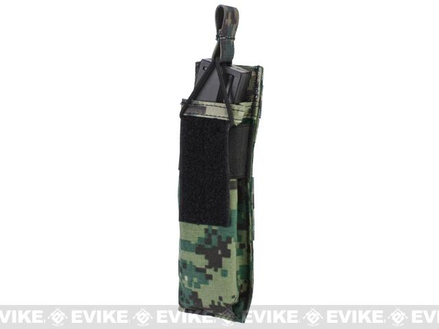 Matrix Airsoft SMG Single Magazine MOLLE Pouch (Color: Digital Woodland)