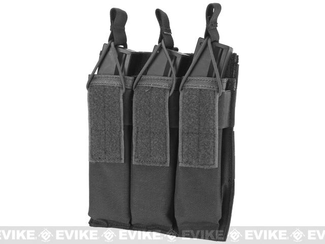 Matrix Airsoft SMG Triple Magazine MOLLE Pouch (Color: Black)