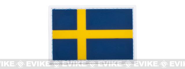 PVC Hook and Loop International Flag Patch (Flag: Sweden)