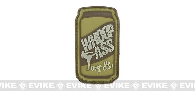 PVC Hook and Loop IFF Patch - Can Of Whoop Ass - Tan